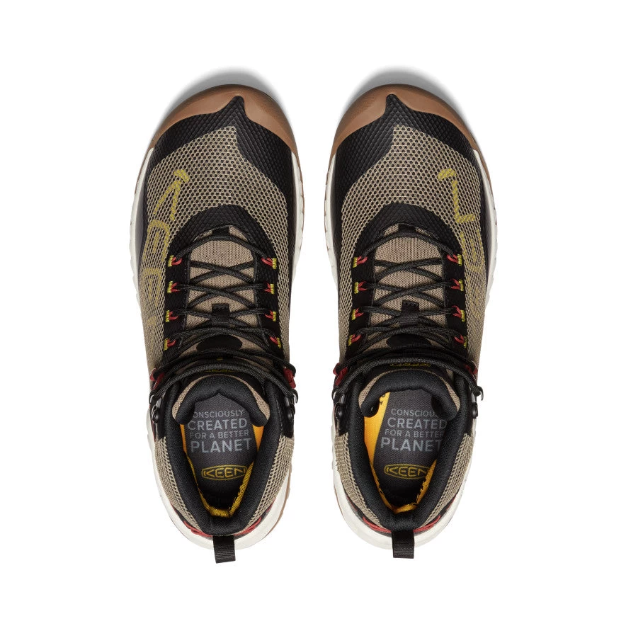 Keen Men's NXIS EVO Waterproof Boot | Brindle/Citronelle - Image 4