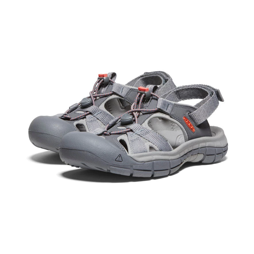 Keen Women's Ravine H2 Sandal | Steel Grey/Coral - Image 2