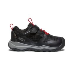 Keen Little Kids' Wanduro Waterproof Shoe | Black/Ribbon Red