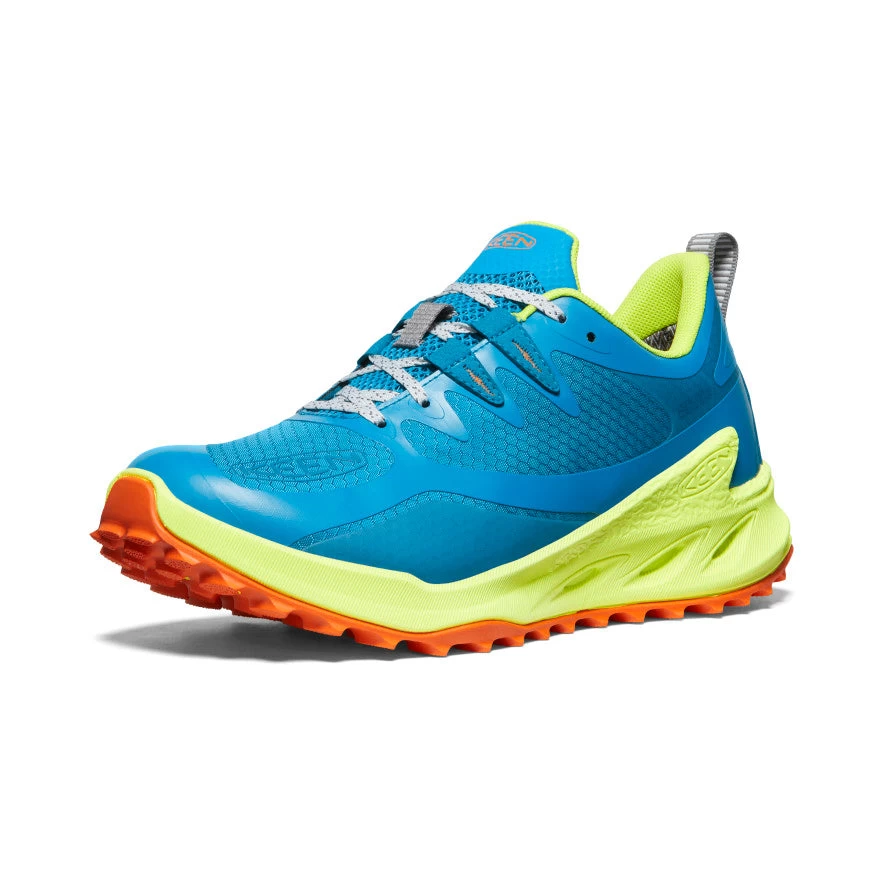 Keen Women's Zionic Waterproof Hiking Shoe | Fjord Blue/Evening Primrose - Image 3
