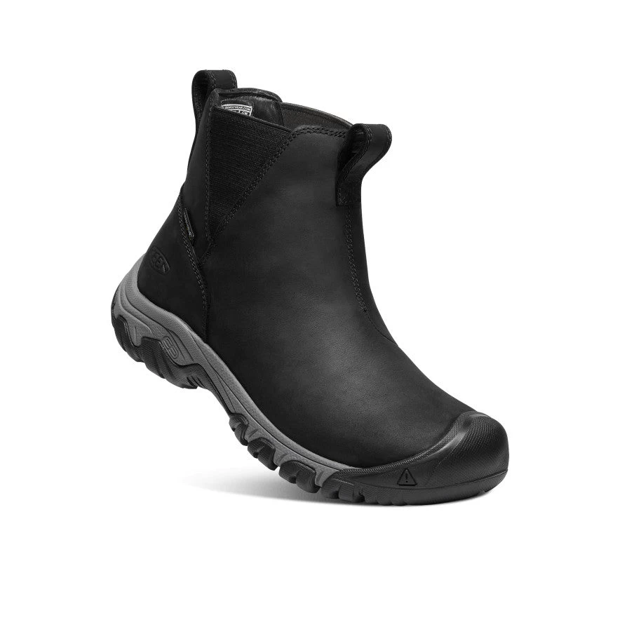 Keen Women's Greta Waterproof Chelsea | Black/Steel Grey - Image 3