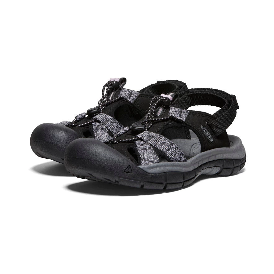 Keen Women's Ravine H2 Sandal | Black/Dawn Pink - Image 2