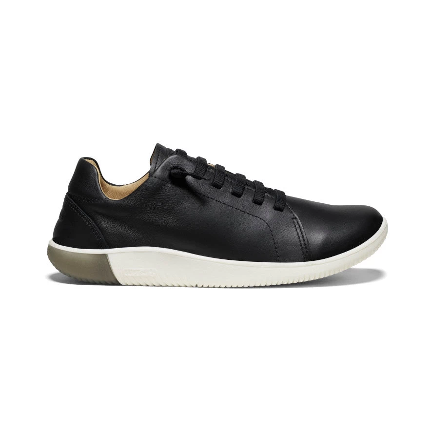 Keen Men's KNX Leather Sneaker | Black/Star White