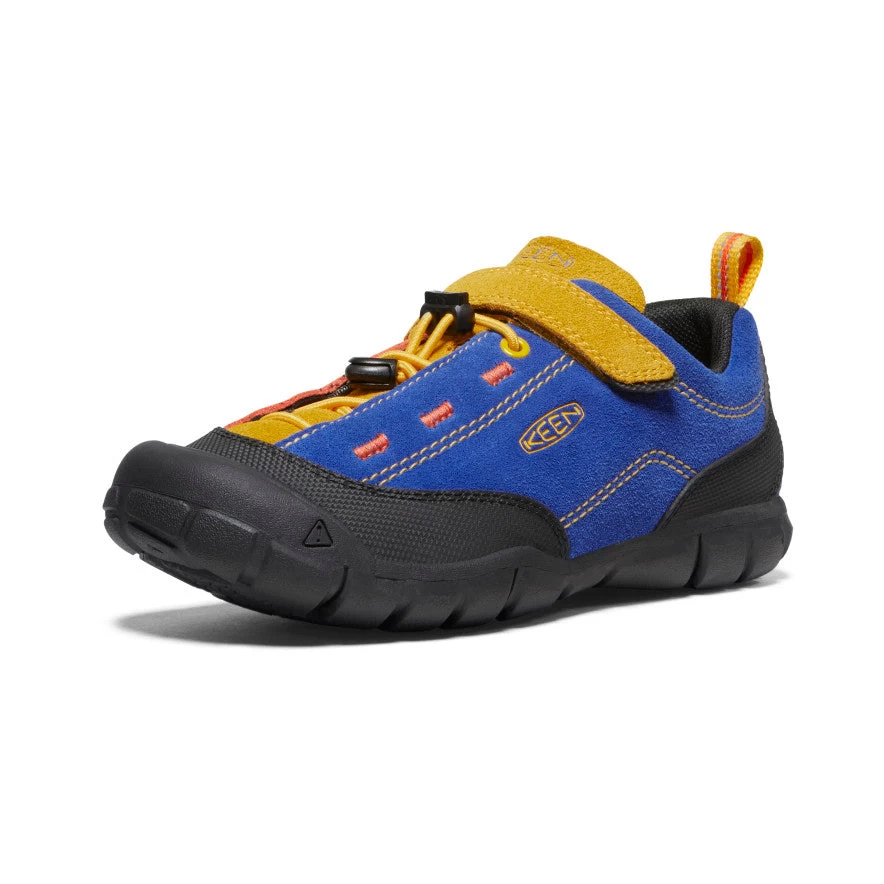 Keen Big Kids' Jasper II Sneaker | Surf/Orange - Image 3